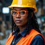 Confident Woman in Construction_ Safety First